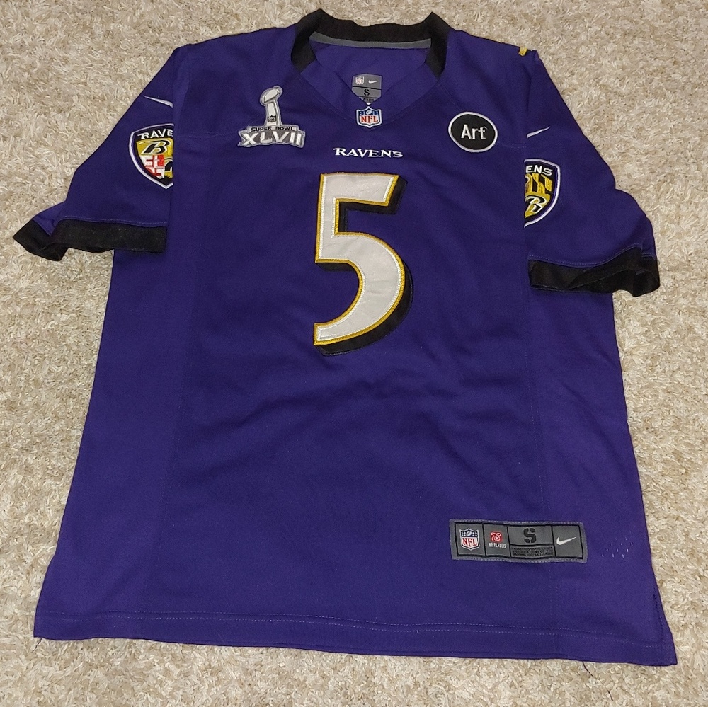 Joe Flacco Baltimore Ravens home jersey - mint